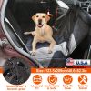 Dog Car Seat Cover Waterproof Scratchproof Pet Car Rear Protector Mat Pet Back Seat Hammock with 2 Door Slide Straps for Car Truck SUV