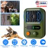 Ultrasonic Anti-Barking Device Rechargeable Auto Dog Bark Control Deterrent Box Training Device IPX4 Waterproof with 3 Frequency Max 32.8Feet Sensing