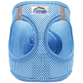 American River Solid Ultra Choke Free Dog Harness (Color: Light Blue, size: small)